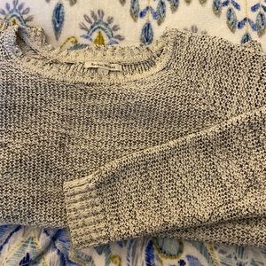 Stunning scoop neck silver/grey sweater